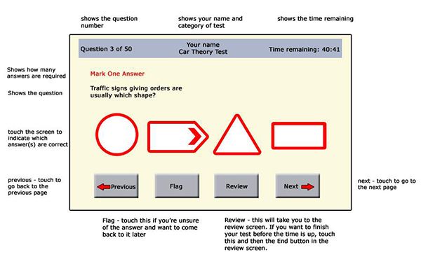 Theory Test Touch Screen Computer