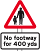 Pedestrians in road ahead